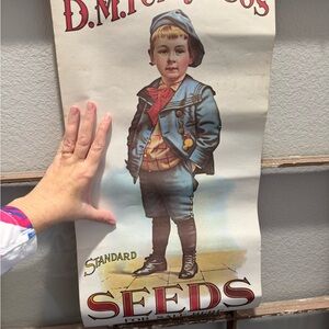 Vintage D.M. Ferry & Co. Seeds Poster